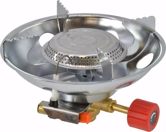 Hornillo de sobremesa para gas Awtools color plata para botella 7/16