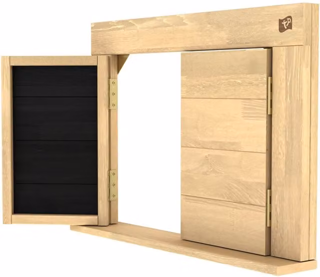 Persiana de madera marrón para dúplex TP Toys