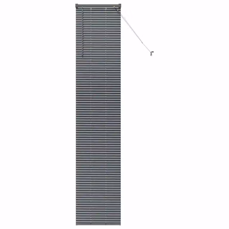 Persiana veneciana de aluminio vidaXL en gris oscuro, An/Al: 220 x 45 cm, 25 mm