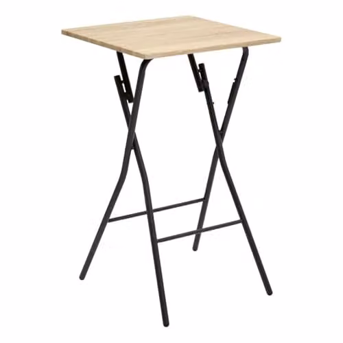 Mesa de bar plegable 5five de madera marrón para 2 personas con tapa abatible y diseño moderno