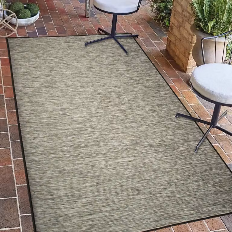 Alfombra Teppich-Traum reversible con aspecto de sisal para interior y exterior, color antracita, An/P: 67 x 180 cm