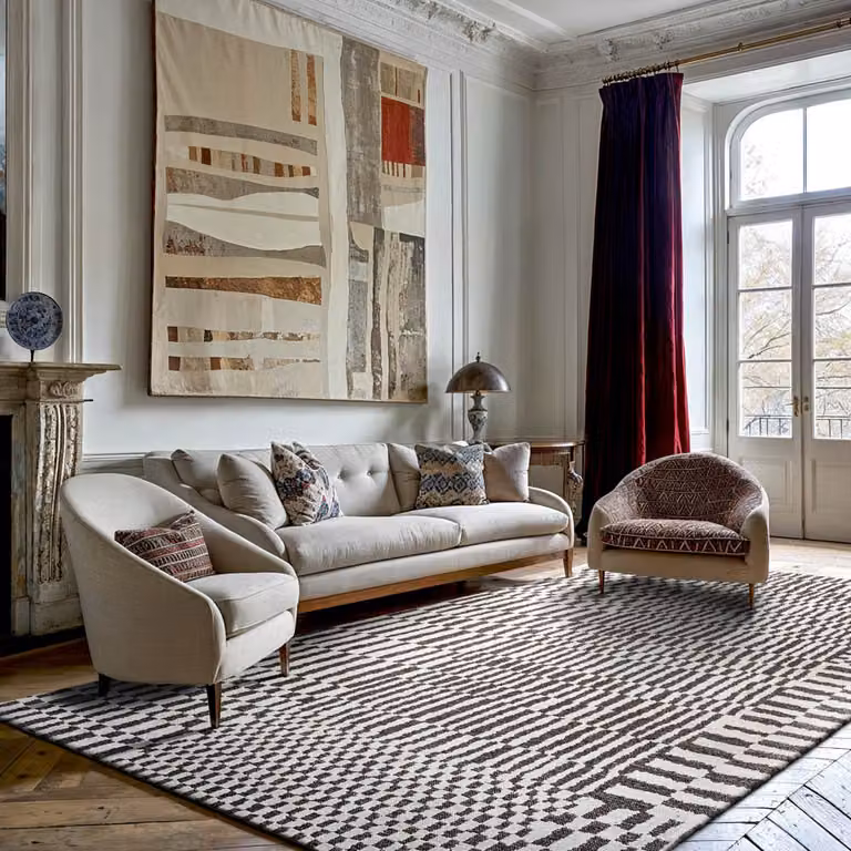 Alfombra lavable Berber de Louis de Poortere para interior y exterior, diseño moroccan minimalista, An/P: 200 x 280 cm