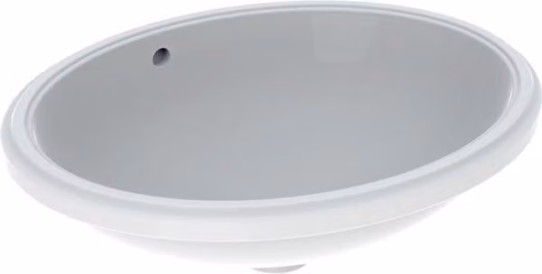 Lavabo de cerámica ovalado bajo encimera Geberit Variform blanco An/P: 50 x 40 cm