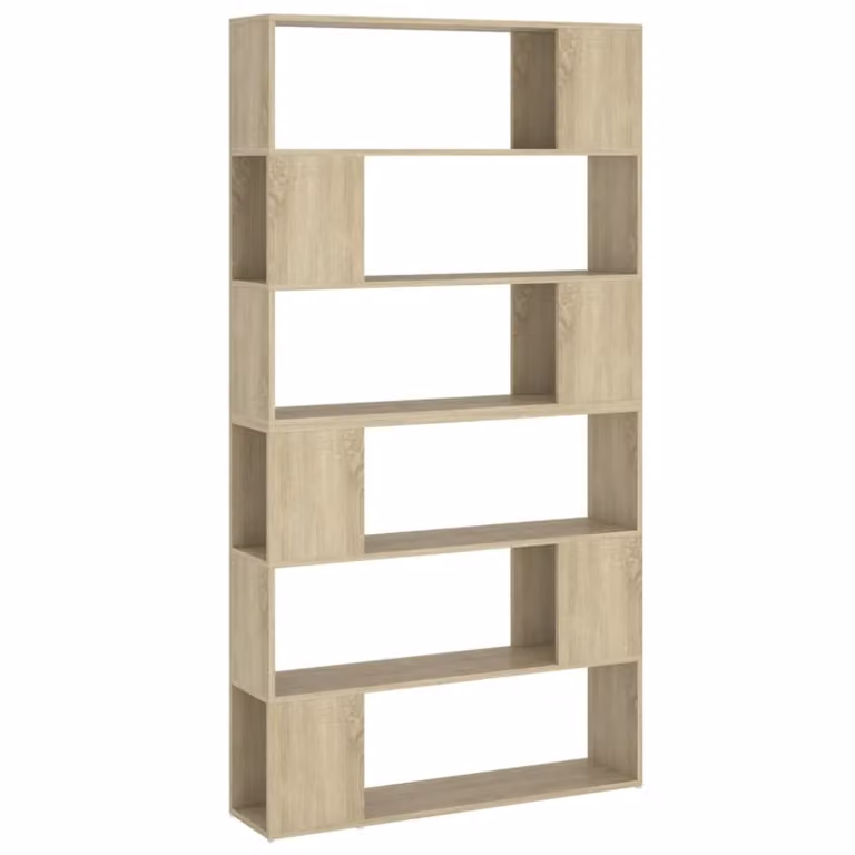 Estantería divisor de espacios Maison Chic de madera color marrón An/P/Al: 100 x 24 x 188 cm