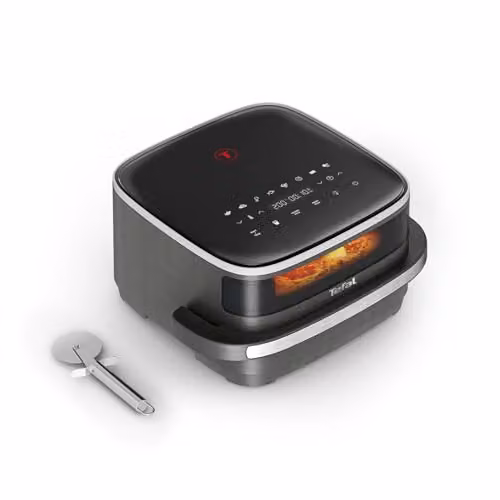 Freidora de aire Tefal Easy Fry XL de 4 l con 2200 W, pantalla digital, Negro y Gris
