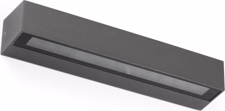 Aplique para ti el faro de pared Faro 71904 en gris oscuro, una solución de iluminación moderna para exteriores con acabado en aluminio y vidrio, potencia de 10 W y protección IP65.
