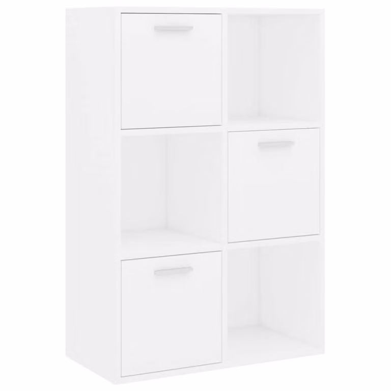 Armario de almacenamiento vidaXL de madera contrachapada color blanco An/P/Al: 60 x 29,5 x 90 cm