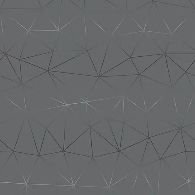 Lámina adhesiva para ventana D-c-fix con diseño geométrico abstracto en color plateado y gris, An/Al: 45 x 200 cm