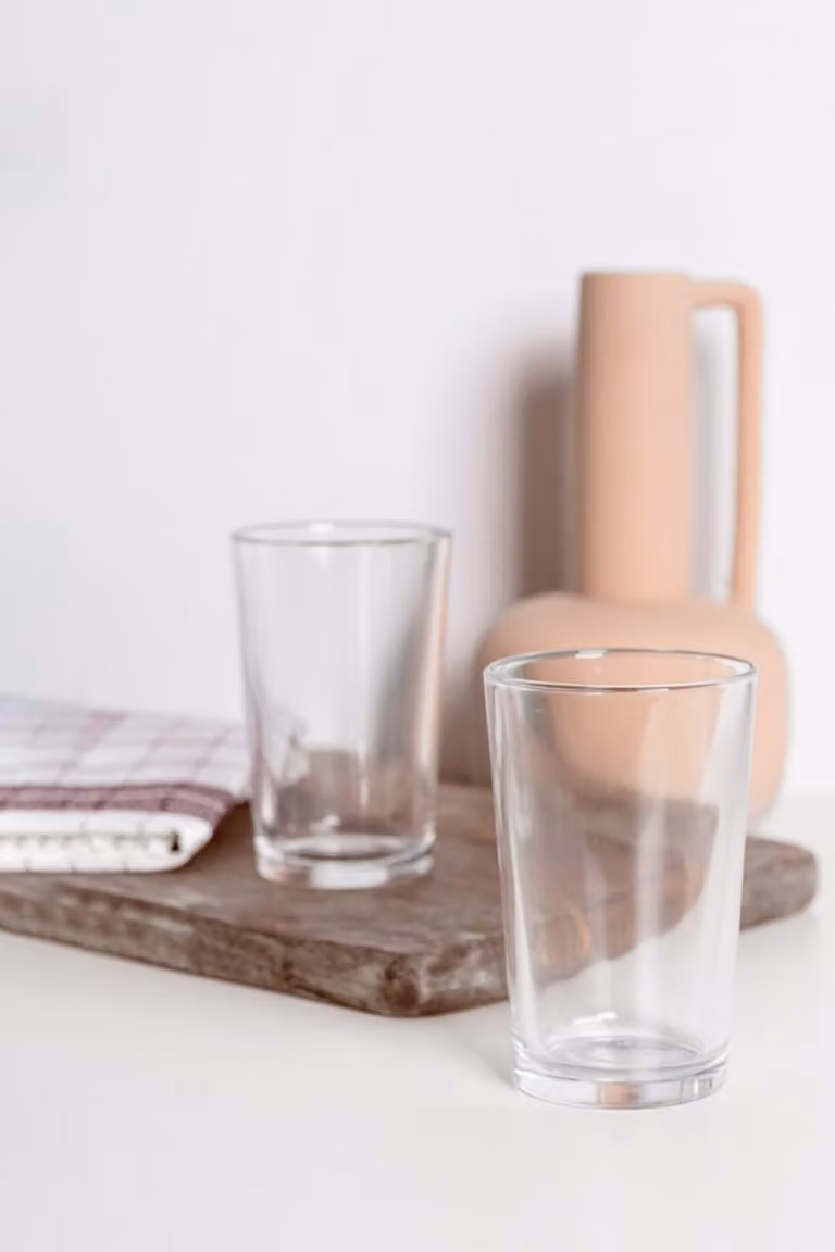 Pack de 6 vasos de caña lisos transparentes de 21 cl de Regalos Miguel