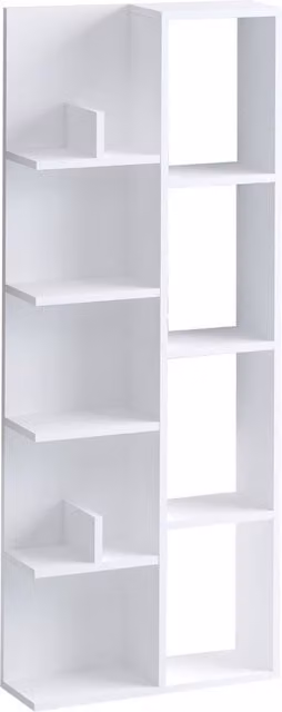 Estantería de madera HANAH HOME blanca An/P/Al: 60 x 18 x 150 cm