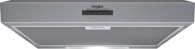 Campana telescópica Whirlpool WSLK 66/1 AS X en acero inoxidable color plata con 3 velocidades y extracción o recirculación de 59,9 cm