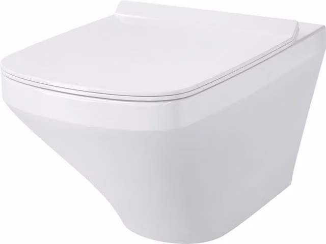 Inodoro suspendido Duravit Durastyle en cerámica blanca con fijación oculta An/P: 37 x 54 cm