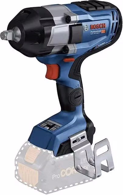 Llave de impacto giratoria de batería Bosch AMPShare GDS 18V-1000 C de 18V en color azul sin batería ni cargador