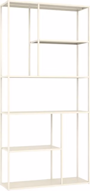 Estantería de metal blanca de 5 estantes Happy Garden An/P/Al: 90 x 30 x 189 cm