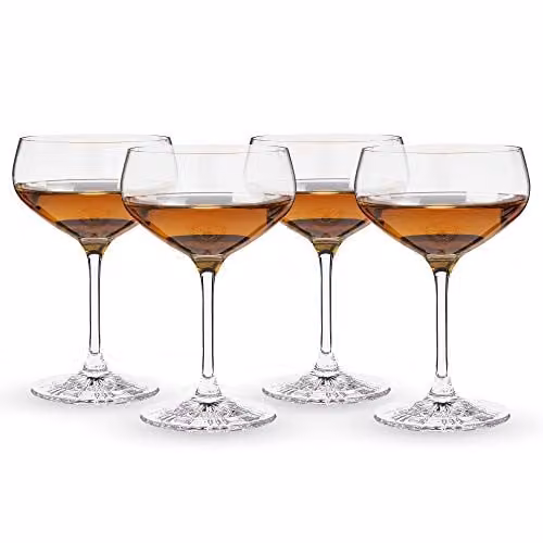 Juego de 4 copas de cóctel Margarita Spiegelau de cristal transparente, 235 ml