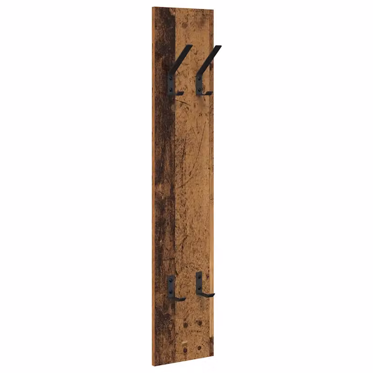 Perchero de pared vidaXL de madera en color marrón con estilo minimalista