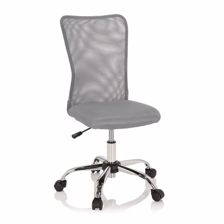 Silla giratoria para niños hjh Office en tejido de malla gris