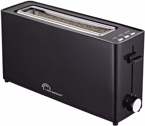 Tostadora Little Balance Happy Toast de 900W en color negro