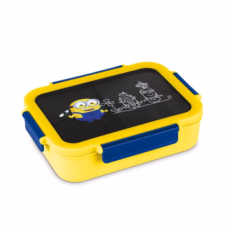 Caja hermética para alimentos BerlingerHaus, colores amarillo y azul, An/P: 24 x 18 cm
