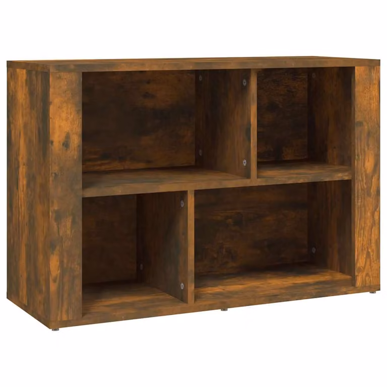 Aparador de madera de vidaXL en color roble ahumado, An/P/Al: 80 x 30 x 54 cm