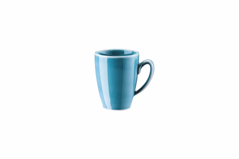 Taza de café espresso Rosenthal Mesh en color azul turquesa de porcelana con capacidad de 80 ml