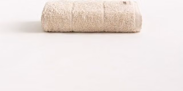 Toalla de baño Gamusi de rizo 100% algodón color beige, 100 x 150 cm