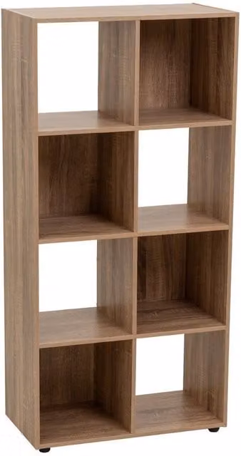 Estantería cubo de 8 huecos casaselección color marrón y beige An/P/Al: 120 x 60 x 29 cm