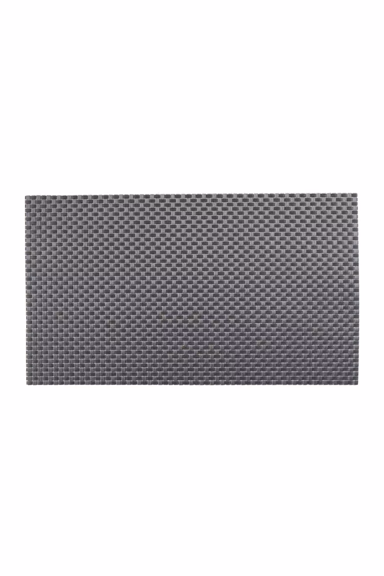 Alfombrilla individual Calma House color negro de material reciclado An/P: 45 x 30 cm