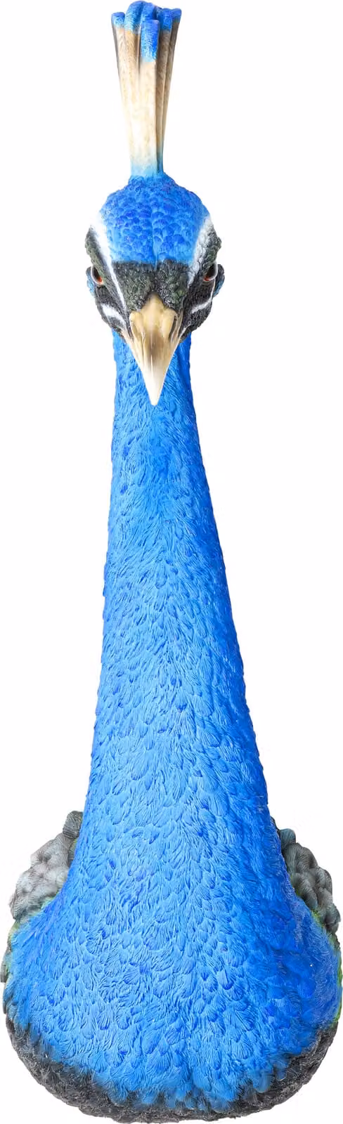 Figura decorativa de pavo real para pared Kare Design en color azul de poliresina, An/Al: 66 x 20,5 cm