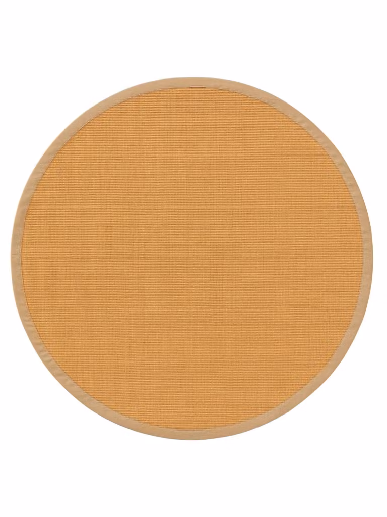 Alfombra redonda de sisal y yute Benuta en color beige, Diámetro: 250 cm