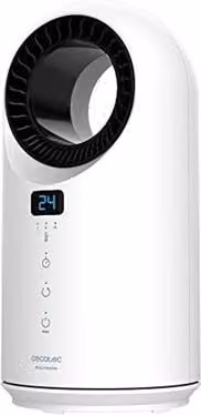 Calefactor Cecotec ReadyWarm 8200 Bladeless de 1500 W con mando a distancia, pantalla LED y sistema de seguridad en color blanco