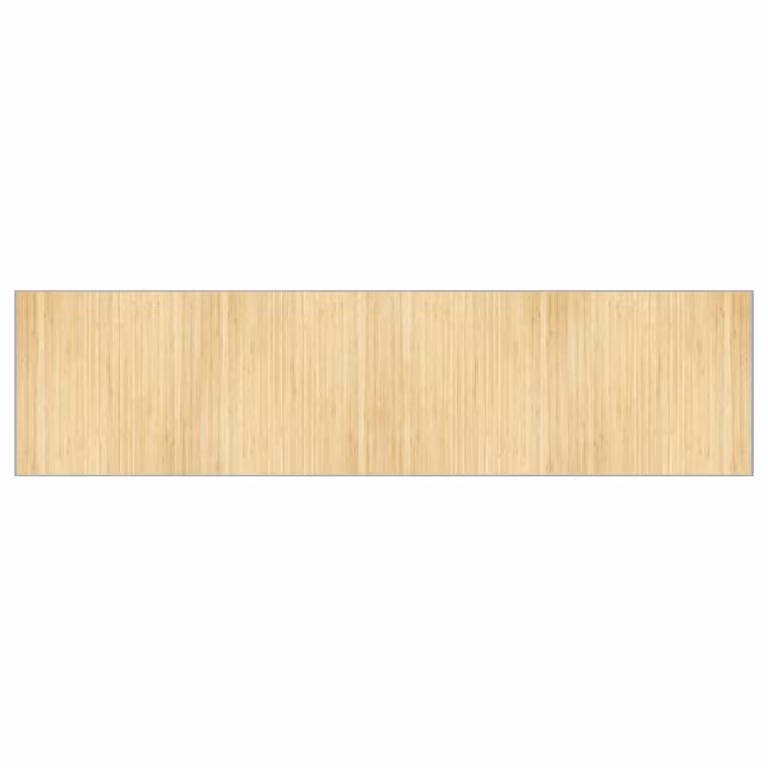 Alfombra rectangular de bambú vidaXL color beige, antideslizante, An/P: 100 x 400 cm