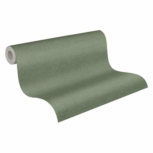 Papel pintado con relieve Livingwalls en verde de estilo moderno y diseño botánico, An: 0,53 m, Al: 10,05 m