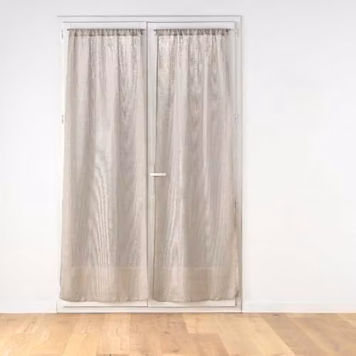 Par de visillos Haltona de Douceur d'Intérieur con efecto lino en color beige, An/P/Al: 70 x 200 cm (2 unidades)