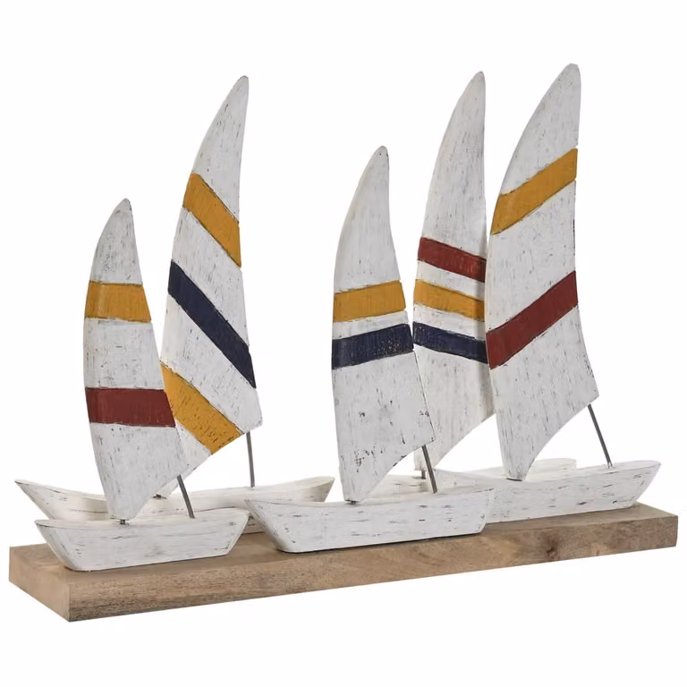 Decoración de barco marítimo de NIYLO en madera multicolor, An/P/Al: 67 x 13 x 46 cm