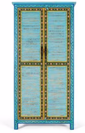 Armario de madera de mango estilo mediterráneo Giner y Colomer An/P/Al: 102 x 46 x 204 cm