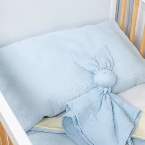 Funda de almohada Sevira Kids para niños de algodón reversible azul An/P/Al: 50 x 70 cm