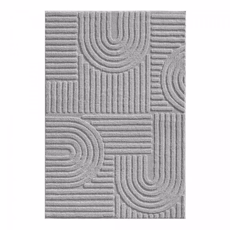 Alfombra Un amour de tapis con motivo geométrico, gris, An/P: 120 x 170 cm