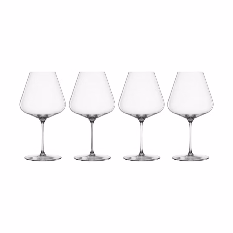Pack de 4 copas de vino tinto Spiegelau Definition Burgundy de cristal transparente de 96 cl