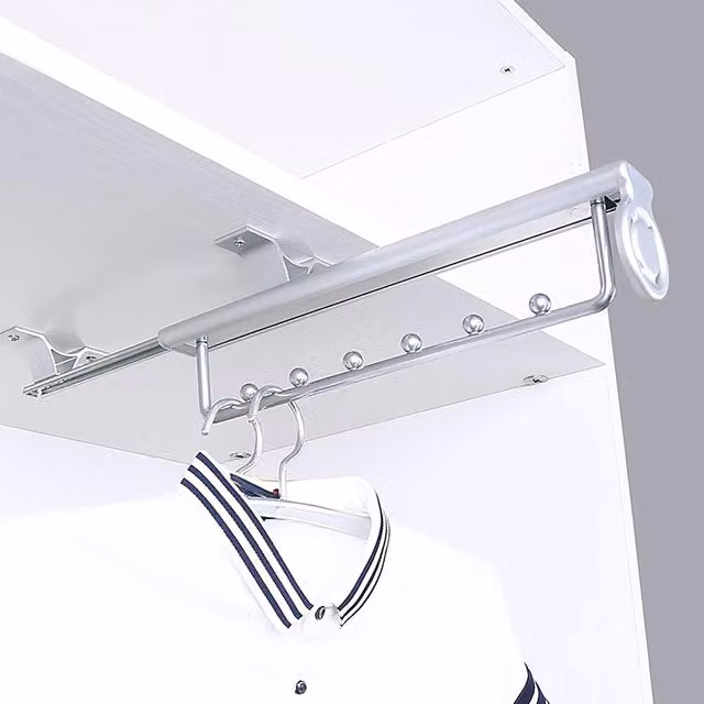 Perchero para pantalones extensible KEABBA de metal color plata para armario