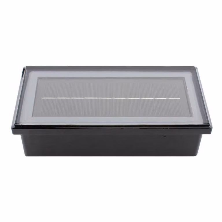 Foco empotrable solar LED LEDBOX negro para jardín y terraza con CCT 3000-4000-6000K, An/P/Al: 10 x 20 x 10 cm