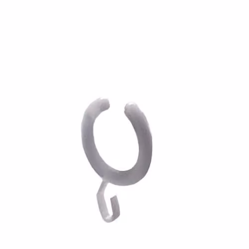 Anillos para cortina de ducha Emco Sistema 2 de plástico en color blanco, pack de 10 unidades