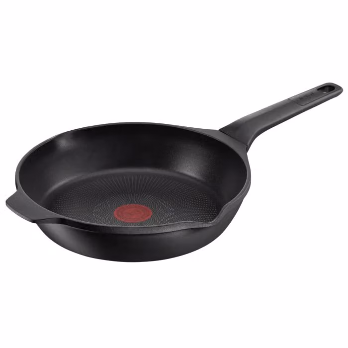 Sartén Tefal Robusto de aluminio fundido con revestimiento antiadherente, color negro, Diámetro: 26 cm