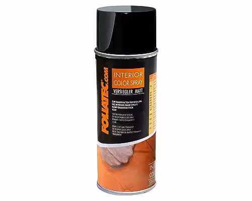 Spray de barniz protector Foliatec INTERIOR Color en acabado transparente mate de 0,4 l