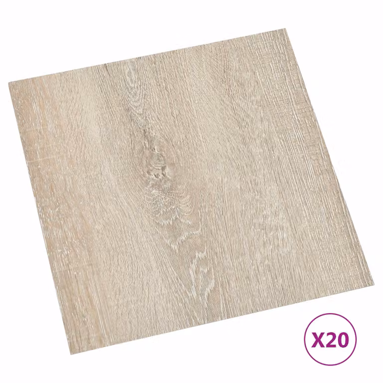 Tablones de suelo autoadhesivos vidaXL con efecto madera en marrón y beige de 30,5 x 30,5 cm