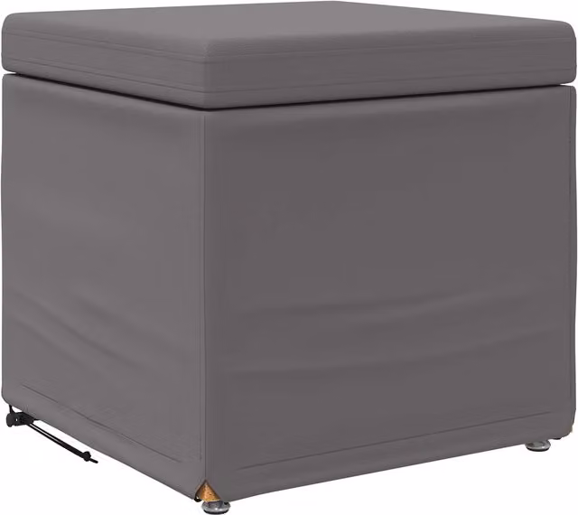 Taburete moderno de tela gris vidaXL An/P/Al: 41 x 41 x 40 cm