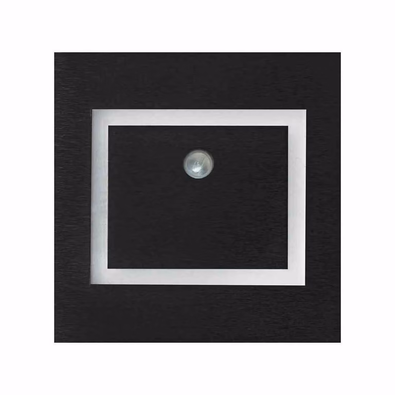 Lámpara LED Milagro para escaleras y pasillos con sensor de movimiento, color negro, montaje en pared