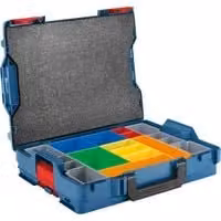 Juego de 12 piezas de caja de herramientas L-BOXX 102 Bosch en color azul y apilable