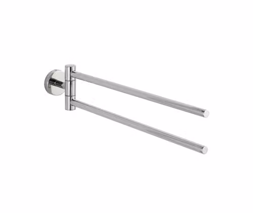 Toallero de pie giratorio Wenko Bosio de acero inoxidable color plata An/P/Al: 5,5 x 9 x 43 cm