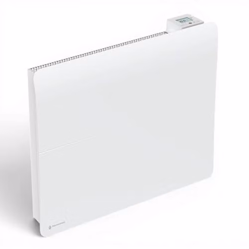 Radiador eléctrico cerámico THERMOCERAM de 1500W con control por app y mando a distancia, color blanco, montaje en pared